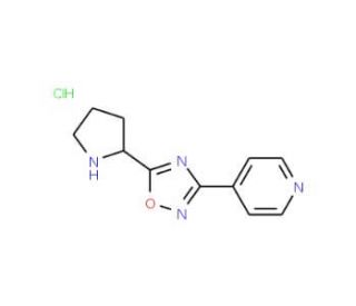 4-(5-Pyrrolidin-2-yl-1,2,4-oxadiazol-3-yl)-pyridine hydrochloride - chemical structure image