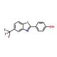 4-[5-(trifluoromethyl)-1,3-benzothiazol-2-yl]phenol - chemical structure image