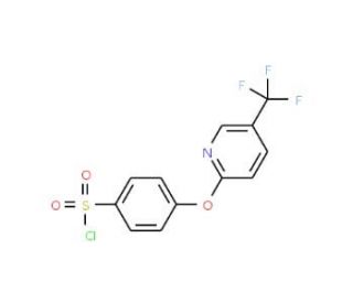 4-{[5-(Trifluoromethyl)-2-pyridinyl]-oxy}benzenesulfonoyl chloride (CAS 874838-96-7) - chemical structure image