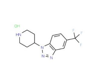 4-[5-(Trifluoromethyl)benzotriazol-1-yl]piperidine hydrochloride (CAS 306935-37-5) - chemical structure image