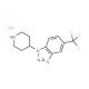 4-[5-(Trifluoromethyl)benzotriazol-1-yl]piperidine hydrochloride (CAS 306935-37-5) - chemical structure image