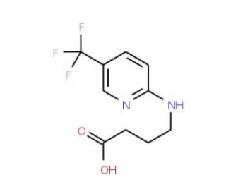 4-{[5-(trifluoromethyl)pyridin-2-yl]amino}butanoic acid - chemical structure image