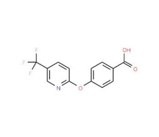 4-{[5-(Trifluoromethyl)pyridin-2-yl]oxy}benzoic acid - chemical structure image