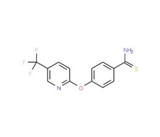 4-[5-(Trifluoromethyl)pyridin-2-yloxy]thiobenzamide (CAS 175277-02-8) - chemical structure image