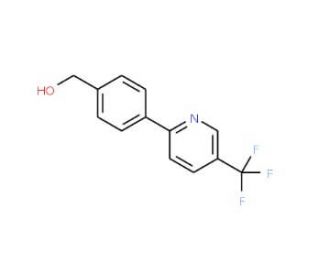 {4-[5-(Trifluoromethyl)pyridin-2-yl]phenyl}methanol (CAS 613239-75-1) - chemical structure image