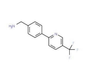 {4-[5-(Trifluoromethyl)pyridin-2-yl]phenyl}methylamine (CAS 906352-74-7) - chemical structure image