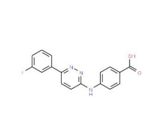4-{[6-(3-Fluorophenyl)pyridazin-3-yl]-amino}benzoic acid - chemical structure image