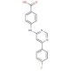 4-{[6-(4-Fluorophenyl)pyrimidin-4-yl]-amino}benzoic acid - chemical structure image