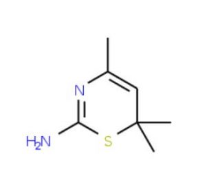 4,6,6-Trimethyl-6H-[1,3]thiazin-2-ylamine - chemical structure image