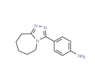 4-(6,7,8,9-Tetrahydro-5H-[1,2,4]triazolo[4,3-a]azepin-3-yl)-phenylamine (CAS 109220-81-7) - chemical structure image