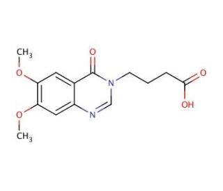 4-(6,7-dimethoxy-4-oxoquinazolin-3(4H)-yl)butanoic acid - chemical structure image