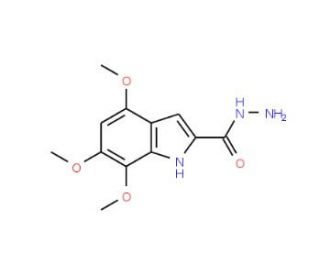 4,6,7-Trimethoxy-1H-indole-2-carbohydrazide - chemical structure image