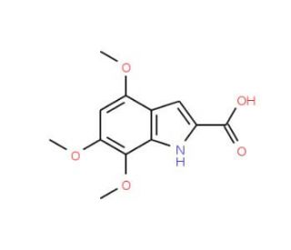 4,6,7-trimethoxy-1H-indole-2-carboxylic acid - chemical structure image