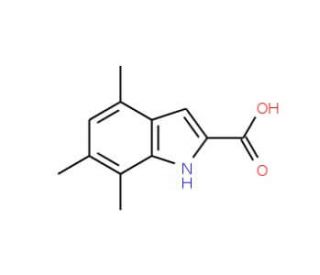 4,6,7-trimethyl-1H-indole-2-carboxylic acid - chemical structure image