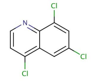 4,6,8-Trichloroquinoline (CAS 855763-15-4) - chemical structure image