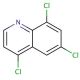 4,6,8-Trichloroquinoline (CAS 855763-15-4) - chemical structure image