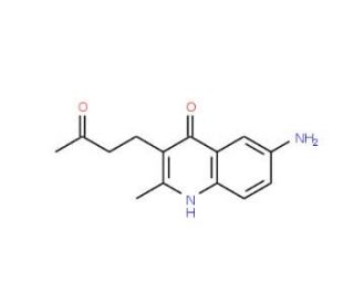 4-(6-Amino-4-hydroxy-2-methyl-quinolin-3-yl)-butan-2-one - chemical structure image