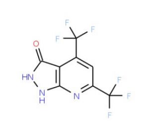 4,6-Bis(trifluoromethyl)-1H-pyrazolo[3,4-b]pyridin-3-ol - chemical structure image