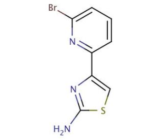 4-(6-Bromo-2-pyridinyl)-1,3-thiazol-2-amine - chemical structure image