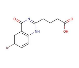 4-(6-bromo-4-oxo-3,4-dihydroquinazolin-2-yl)butanoic acid - chemical structure image