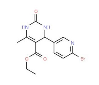 4-(6-Bromopyridin-3-yl)-6-methyl-2-oxo-1,2,3,4-tetrahydropyrimidine-5-carboxylic acid ethyl ester - chemical structure image