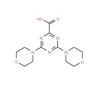 4,6-Di-morpholin-4-yl-[1,3,5]triazine-2-carboxylicacid (CAS 626223-48-1) - chemical structure image