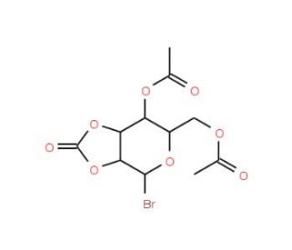 4,6-Di-O-acetyl-2,3-O-carbonyl-a-D-mannopyranosyl bromide (CAS 53958-21-7) - chemical structure image