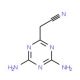 (4,6-diamino-1,3,5-triazin-2-yl)acetonitrile (CAS 13301-35-4) - chemical structure image