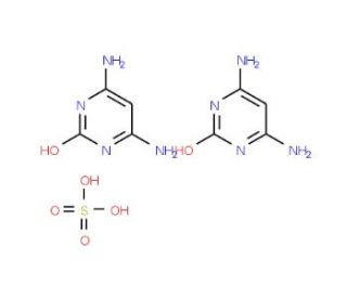 4,6-Diamino-2-hydroxypyrimidine hemisulfate salt (CAS 102783-19-7) - chemical structure image