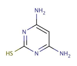 4,6-Diamino-2-thiopyrimidine (CAS 1004-39-3) - chemical structure image