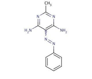4,6-Diamino-5-benzeneazo-2-methylpyrimidine (CAS 5473-05-2) - chemical structure image