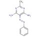 4,6-Diamino-5-benzeneazo-2-methylpyrimidine (CAS 5473-05-2) - chemical structure image