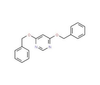 4,6-Dibenzyloxypyrimidine (CAS 18337-66-1) - chemical structure image