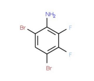 4,6-Dibromo-2,3-difluoroaniline - chemical structure image