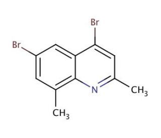4,6-Dibromo-2,8-dimethylquinoline (CAS 1189107-47-8) - chemical structure image