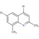 4,6-Dibromo-2,8-dimethylquinoline (CAS 1189107-47-8) - chemical structure image