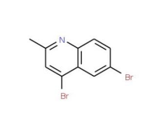 4,6-Dibromo-2-methylquinoline (CAS 1070879-53-6) - chemical structure image