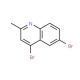 4,6-Dibromo-2-methylquinoline (CAS 1070879-53-6) - chemical structure image
