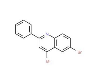 4,6-Dibromo-2-phenylquinoline (CAS 860198-56-7) - chemical structure image