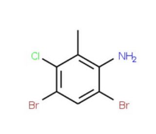 4,6-Dibromo-3-chloro-2-methylaniline - chemical structure image