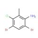 4,6-Dibromo-3-chloro-2-methylaniline - chemical structure image