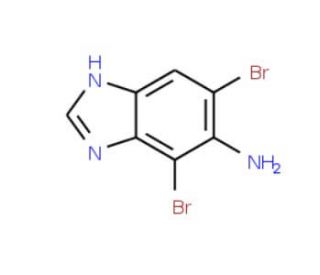4,6-Dibromo-3H-benzoimidazol-5-ylamine (CAS 886363-61-7) - chemical structure image