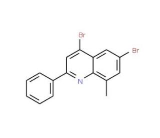 4,6-Dibromo-8-methyl-2-phenylquinoline (CAS 1189107-70-7) - chemical structure image
