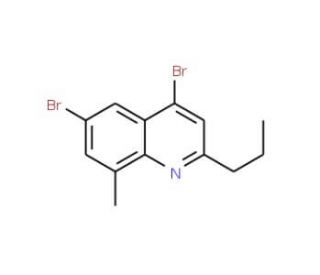 4,6-Dibromo-8-methyl-2-propylquinoline (CAS 1189107-58-1) - chemical structure image