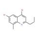 4,6-Dibromo-8-methyl-2-propylquinoline (CAS 1189107-58-1) - chemical structure image