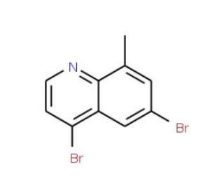 4,6-Dibromo-8-methylquinoline (CAS 1189106-45-3) - chemical structure image