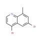 4,6-Dibromo-8-methylquinoline (CAS 1189106-45-3) - chemical structure image