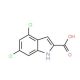 4,6-Dichloro-1H-indole-2-carboxylic acid (CAS 101861-63-6) - chemical structure image