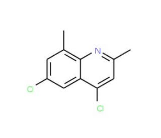 4,6-Dichloro-2,8-dimethylquinoline (CAS 21629-51-6) - chemical structure image