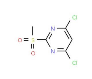 4,6-Dichloro-2-methanesulfonylpyrimidine (CAS 4489-34-3) - chemical structure image